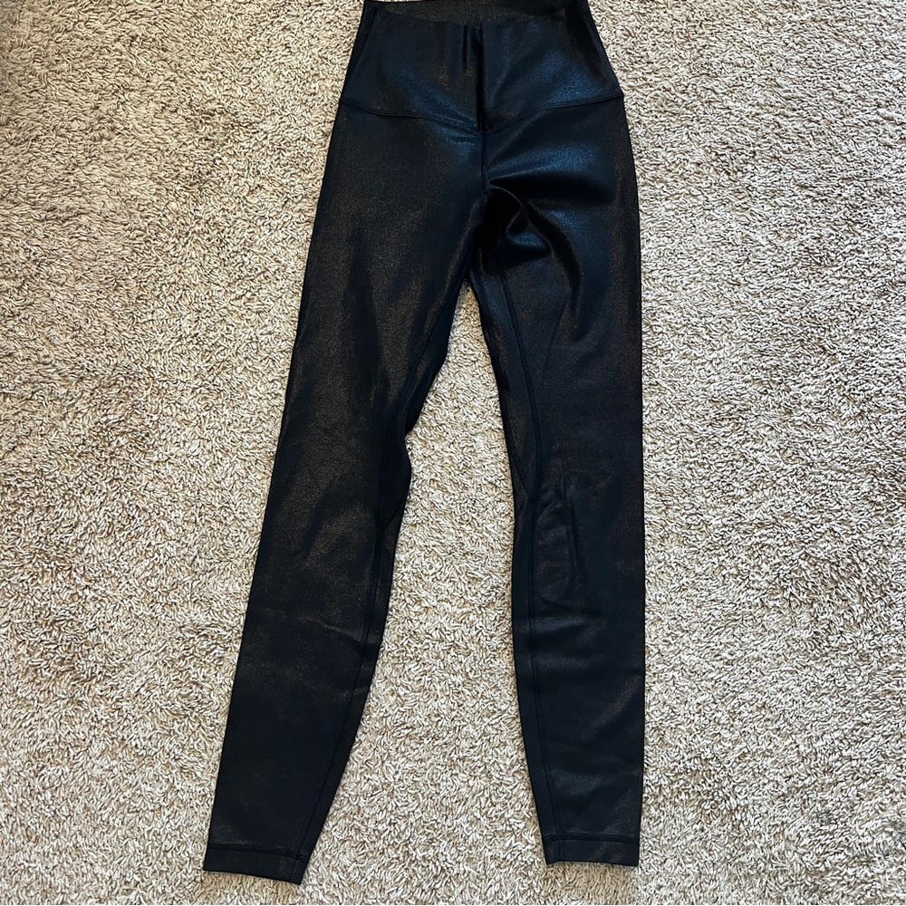 Lululemon Shine Black High-Waisted Leggings